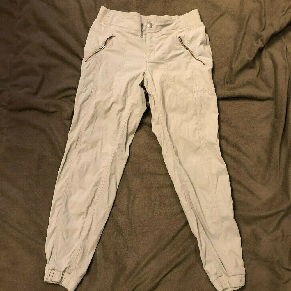 Athleta Cream Brooklyn Pants